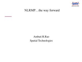 NLRMP…the way forward