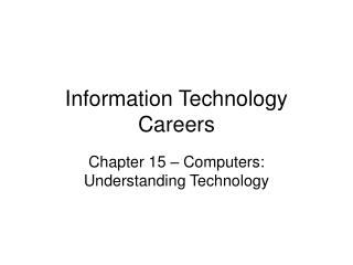 Information Technology Careers