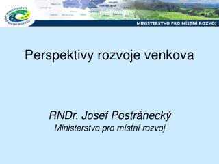Perspektivy rozvoje venkova