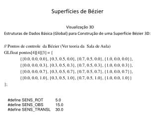 Superfícies de Bézier