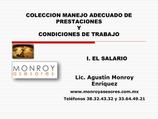 COLECCION MANEJO ADECUADO DE PRESTACIONES Y CONDICIONES DE TRABAJO