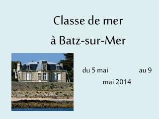 Classe de mer à Batz-sur-Mer