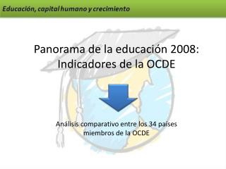 Panorama de la educación 2008: Indicadores de la OCDE