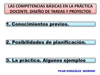 3. La práctica. Algunos ejemplos