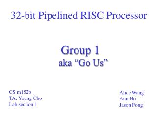 32-bit Pipelined RISC Processor