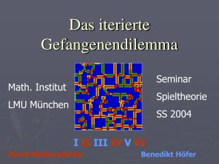 Das iterierte Gefangenendilemma