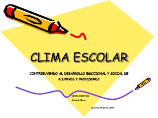 CLIMA ESCOLAR