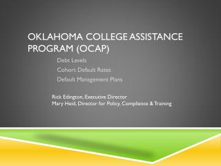 Oklahoma College Assistance Program (OCAP)