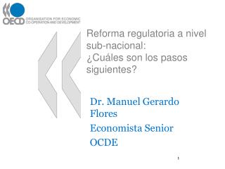 Reforma regulatoria a nivel sub-nacional: ¿Cuáles son los pasos siguientes?