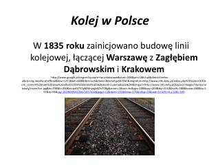 Kolej w Polsce