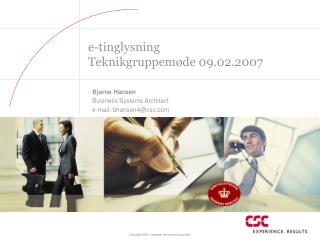 e-tinglysning Teknikgruppem øde 09.02.2007