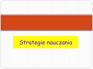 Strategie nauczania