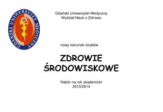 ZDROWIE ŚRODOWISKOWE