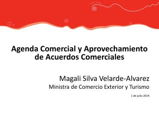 Agenda Comercial y Aprovechamiento de Acuerdos Comerciales Magali Silva Velarde-Alvarez