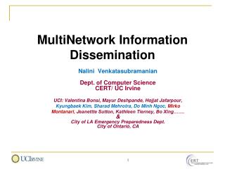 MultiNetwork Information Dissemination