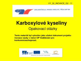 Karboxylové kyseliny