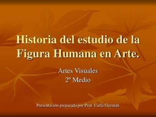 Historia del estudio de la Figura Humana en Arte.