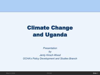 Climate Change and Uganda