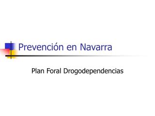 Prevención en Navarra