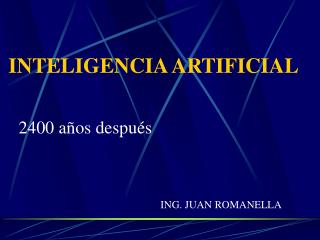 INTELIGENCIA ARTIFICIAL