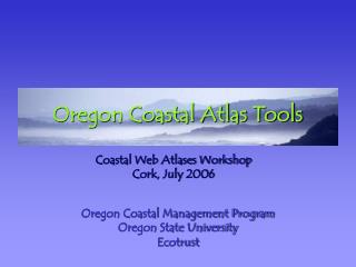 Oregon Coastal Atlas Tools