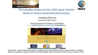 The Limadou project on the CSES space mission: Study of seismo associated phenomena.