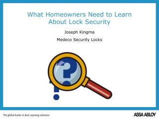 What Homeowners Need to Learn About Lock Security