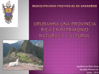 Municipalidad PROVINCIAL DE URUBAMBA