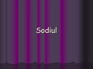 Sodiul