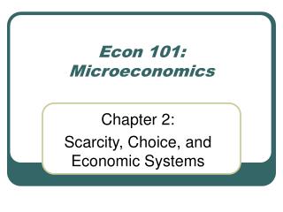 Econ 101: Microeconomics