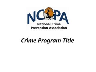 Crime Program Title