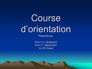 Course d’orientation