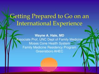 Getting Prepared to Go on an International Experience