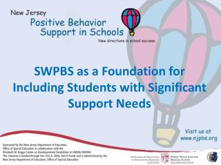 SWPBS as a Foundation for Including Students with Significant Support Needs