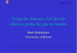 Using the Sunyaev-Zel’dovich effect to probe the gas in clusters