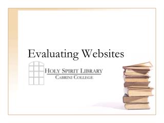 Evaluating Websites