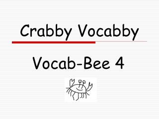 Crabby Vocabby