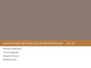 Healthcare sector stock presentation	SP-35