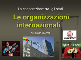 Le organizzazioni internazionali