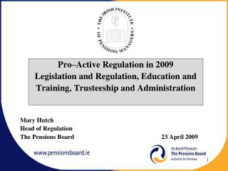 Mary Hutch Head of Regulation