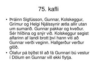 75. kafli