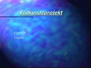 Erdkundeprojekt