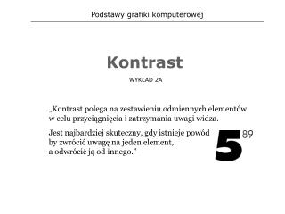 Podstawy grafiki komputerowej