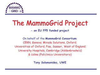 The MammoGrid Project