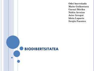BIODIBERTSITATEA