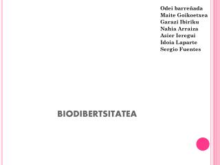 BIODIBERTSITATEA