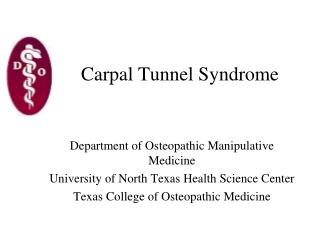 Carpal Tunnel Syndrome