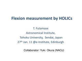 Flexion measurement by HOLICs