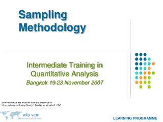 Sampling Methodology