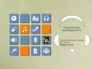 PODCASTING Audio Blogging for PC